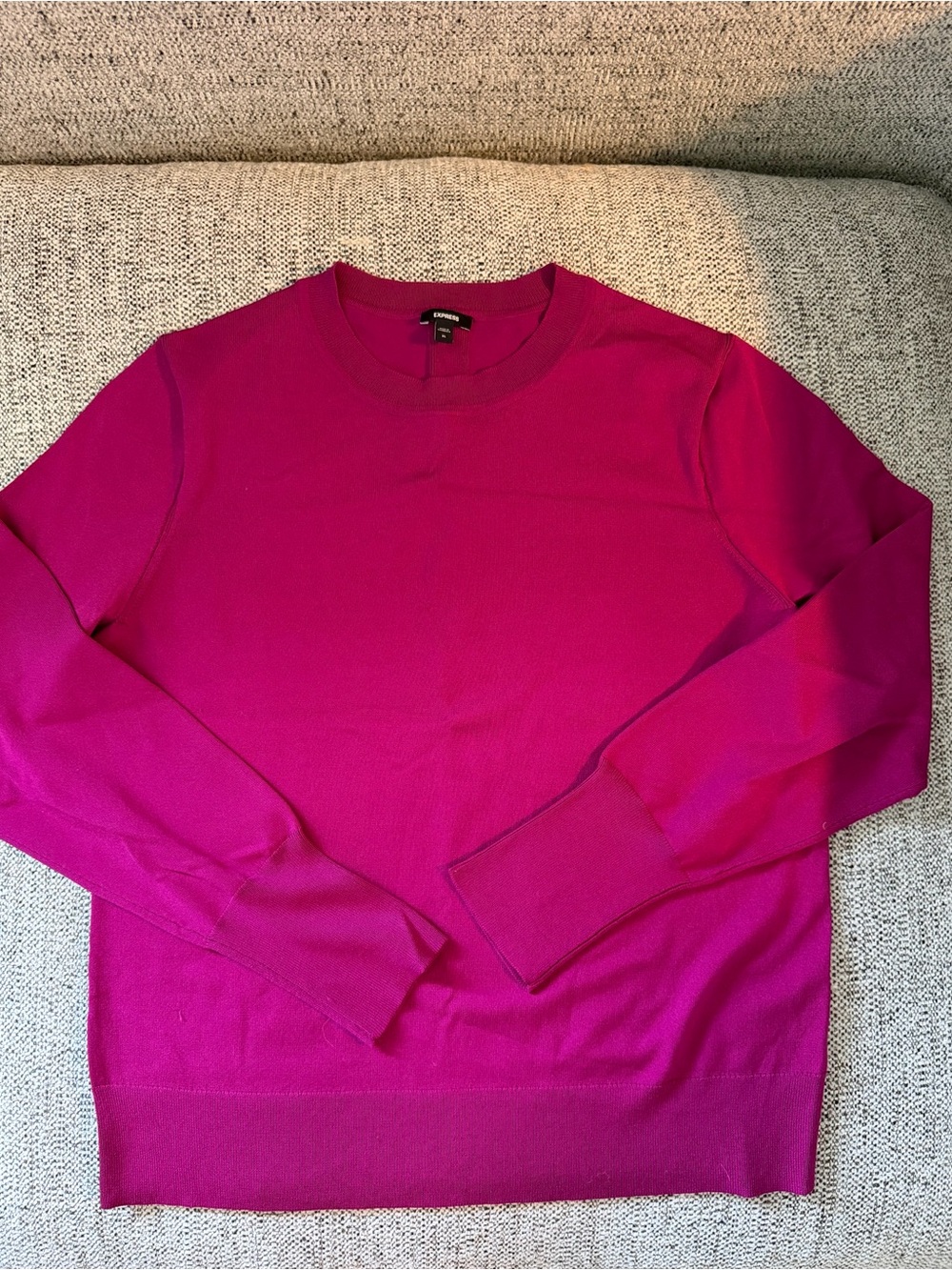 Women’s Crewneck Sweater - Magenta Pink